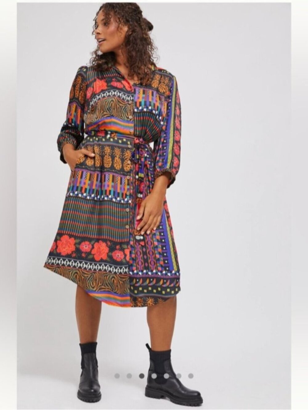 Farm Rio for Anthropologie Ciela Midi Shirtdress - Small, runs BIG! - Picture 13 of 14